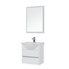 Aquanet 243667 Компл.2 - Тумба Сидней 60 цв.белый глянец (раковина Аква) (243667)