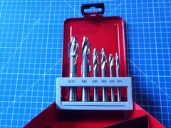 Набор цековок М3-M10 DIN373 (проходные) HSS 6шт Ruko 102450 (В)