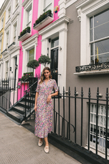 Длинное платье с цветочным принтом ZIBILONDON