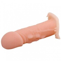 Реалистичная насадка на пенис Wolftooth Sleeve светлая (12×3,5 см)