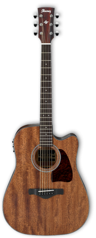 IBANEZ AW54CE-OPN электроакустическая гитара, цвет - натуральный