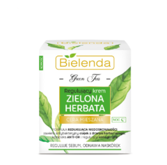 Регулирующий крем для лица с зеленым чаем, ночной BIELENDA GREEN TEA