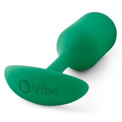 Зеленая пробка для ношения B-vibe Snug Plug 2 - 11,4 см. - 