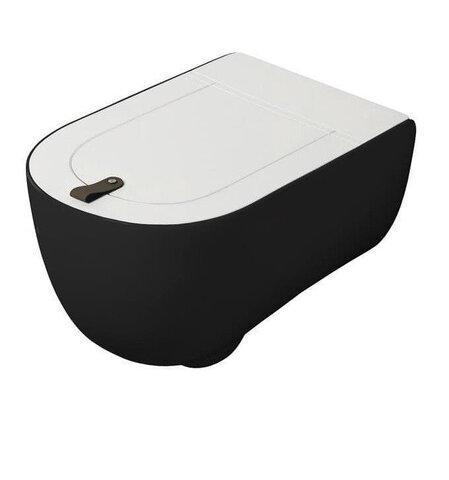 ArtCeram The One THV001 17 00 Унитаз, Artceram, The One, безободковый, тип установки-подвесной, ширина, мм-360, глубина, мм-520, высота, мм-370, форма чаши-овальная, выпуск-горизонтальный, без декора, материал-санфаянс, сиденье-необходимо заказать, к