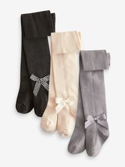 Колготки для малышей Next B28-260, 3 шт., Бежевый, Черный