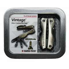 Мультитул Swiss+Tech Vintage Corkscrew Tool 8-in-1 Platinum Series (подарочная упаковка)