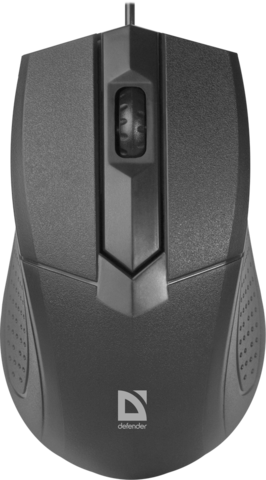 Мышь Defender Optimum MB-270 Black Проводная, оптическая, цвет черный, 3 кнопки, 1000 dpi - купить в компании MAKtorg