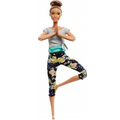 Барби в сером топе Брюнетка. Безграничные движения