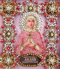 Ии-68 Набор для вышивания хрустальными камнями Святая Лидия