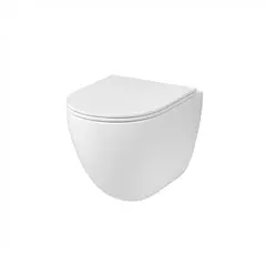 Унитаз подвесной Grossman GR-4455SQC Tornado безободковый с тонким сиденьем 495x360x390