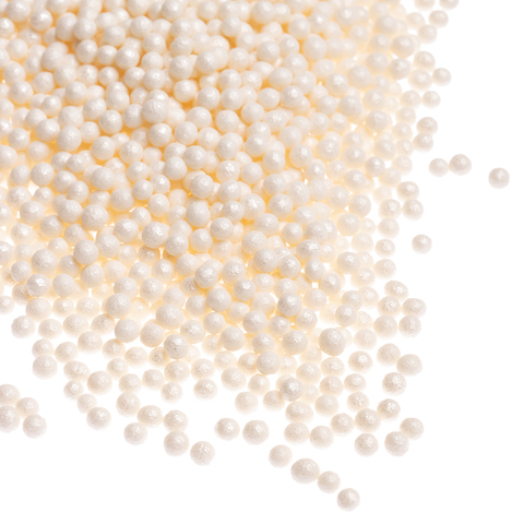 Драже мягкое Белый жемчуг, 3мм, 50 г