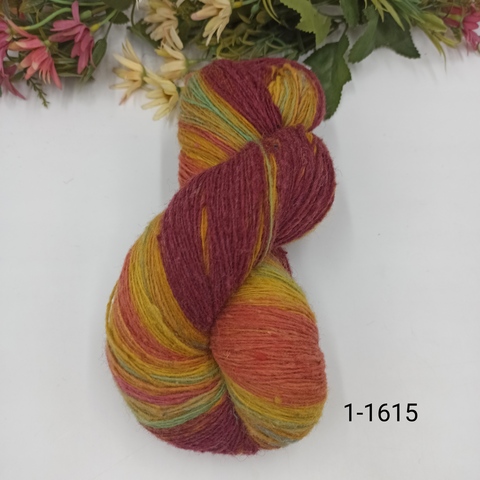 Дундага 6/1 шерсть секционного окрашивания 01-1615 420м/100гр