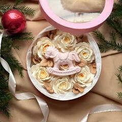 Розовое счастье: зефирные розы с символом 2026 года