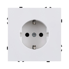 Розетка штепсельная SCHUKO 16A/250 В, белый глянцевый Kollinger Eclipse EC-014WG