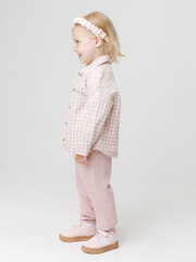 брюки  для девочки  КР 400815/розовый лед к597