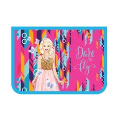 
          Папка 2 отделения, А4 230х325х100 мм, Пчелка, пластик, лам. картон, дизайн с одной стороны, молния сверху, "Яркая красотка"