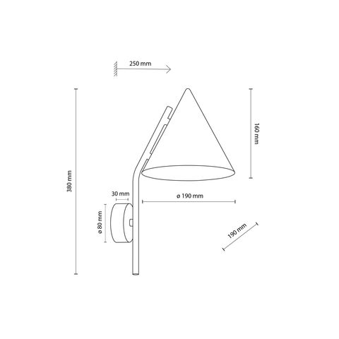 Настенный светильник TK Lighting 11089 CONO BEIGE