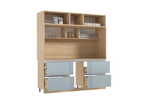 МДФ Кухня Карина №2 (Пластер Скай, сонома)