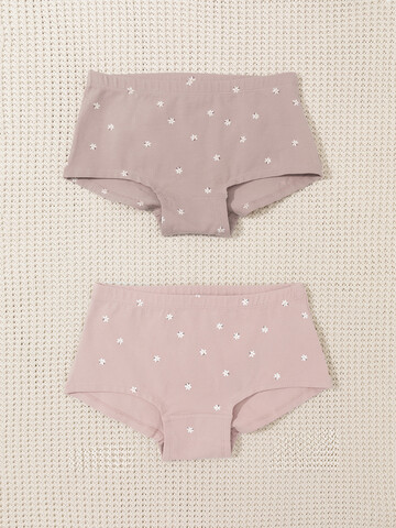 набор трусы/ уп  для девочки  К 1968-2уп/кофейный,дымчатая роза,ромашки