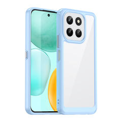 Противоударный чехол с синими боковыми рамками для смартфона Honor X6C