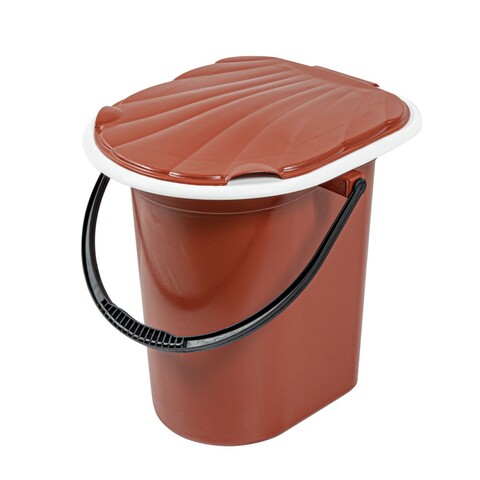 62-0-018 Ведро-туалет с крышкой, пластмассовое, 18л Very