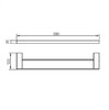 Aquanet 5624D 5624D Держатель для полотенца 60см двухрядный Aquanet, хром (187069)