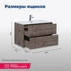 Aquanet 298574 Тумба с раковиной Lino 80 (Flat) Дуб Веллингтон (298574)