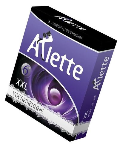 Презервативы Arlette XXL увеличенного размера - 3 шт. - Arlette 805
