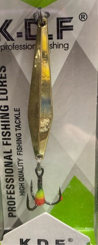 4 Блесна зимняя KDF Bergos 130-8008 2,1 гр 45 мм цв gold