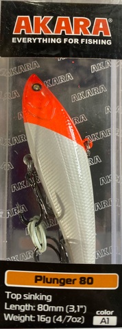 Воблер Akara раттлин Plunger 80 мм 16 гр. (4/7 oz 3,1 in)   A1