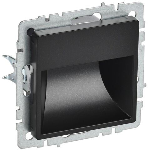 BRITE Подсветка LED встраиваемая ПЛ20-БрЧ черн. IEK