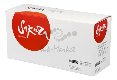 Картридж Sakura 106R03623 для XEROX, черный, 15000 к.