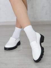 Лоферы женские демисезонные натуральная кожа