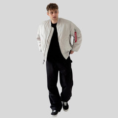 Бомбер Alpha Industries MA-1 Light Grey (Светло-серый)