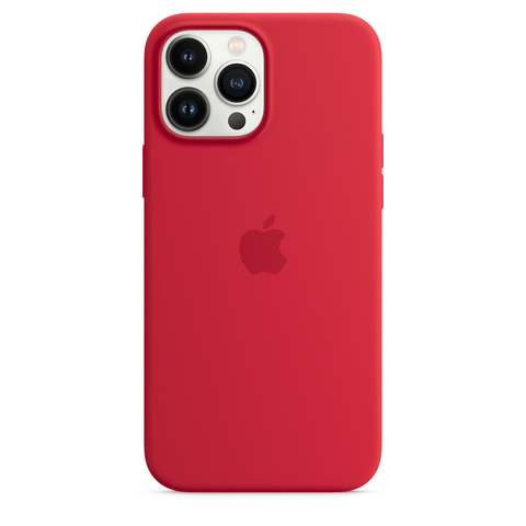 iPhone 13 Pro Max Silicone Case with MagSafe (PRODUCT)RED