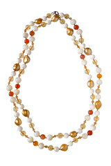 бусы из цитрина (а-0384)