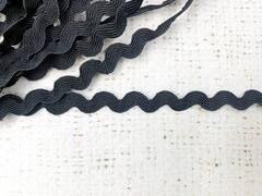 Тесьма "Вьюнок", ш. 5 мм, чёрный