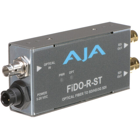 Конвертер AJA FiDO Single-Channel ST Fiber to 3G-SDI Mini Converter