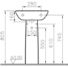 Пьедестал для раковины Vitra S20 5529B003-0156