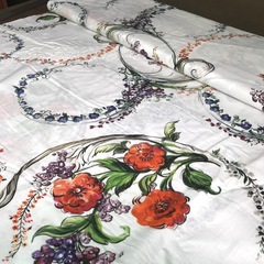 Ткань хлопковый батист с маками 2010