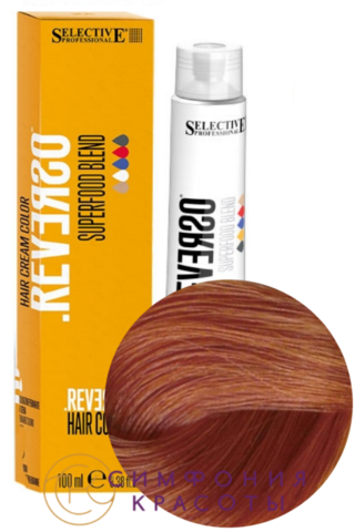 Крем-краска без аммиака Reverso Hair Color 8.4 Светлый блондин медный Selective, 100 мл