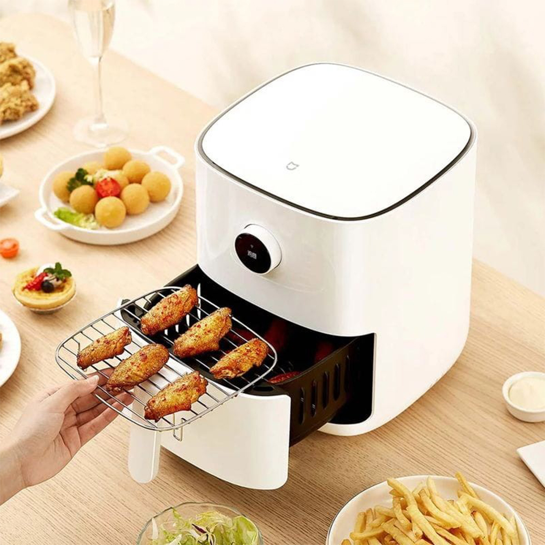 ᐉ Купить Аэрофритюрница Mi Smart Air Fryer 3.5L Белый в Алматы по выгодной  цене | ᐉ Интернет магазин электроники в Алматы | Riva.kz