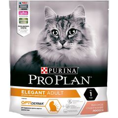 Сухой корм Pro Plan Elegant для поддержания красоты шерсти и здоровья кожи кошки, 400 г