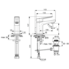 Смеситель для раковины однорычажный с донным клапаном Ideal Standard Tonic II A6330AA