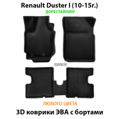 Автомобильные коврики ЭВА с бортами для Renault Duster I (10-21г.)