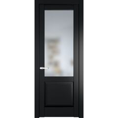 Межкомнатная дверь эмаль Profil Doors 4.2.2PD блэк остеклённая