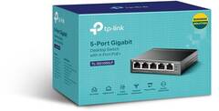 TP-Link TL-SG1005LP - 5-портовый гигабитный настольный коммутатор с 4 портами PoE+