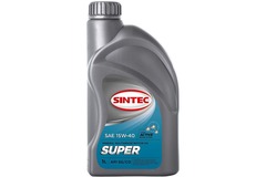 Масло SINTEC Супер SAE 15W-40 API SG/CD канистра 1л/Motor oil 1liter can