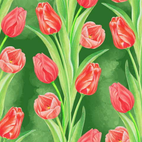 Самые весенние цветы: Тюльпаны из ткани | Polly Stitch: лоскутное шитье с Полиной | Дзен