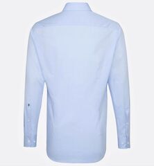 Сорочка Seidensticker Shaped Fit 01.021005-10 из поплина голубая, удлиненный рукав